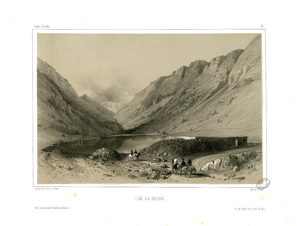 Lac de Gaube (Hautes-Pyrénées, 12) - Fonds Ancely - B315556101 A AUBRUN 1 008