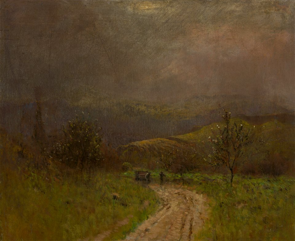 Ladislav Mednyánszky - Autumn Landscape in the Early Evening - O 756 - Slovak National Gallery
