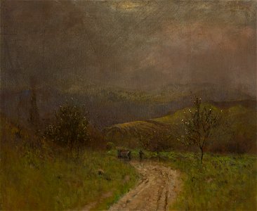 Ladislav Mednyánszky - Autumn Landscape in the Early Evening - O 756 - Slovak National Gallery