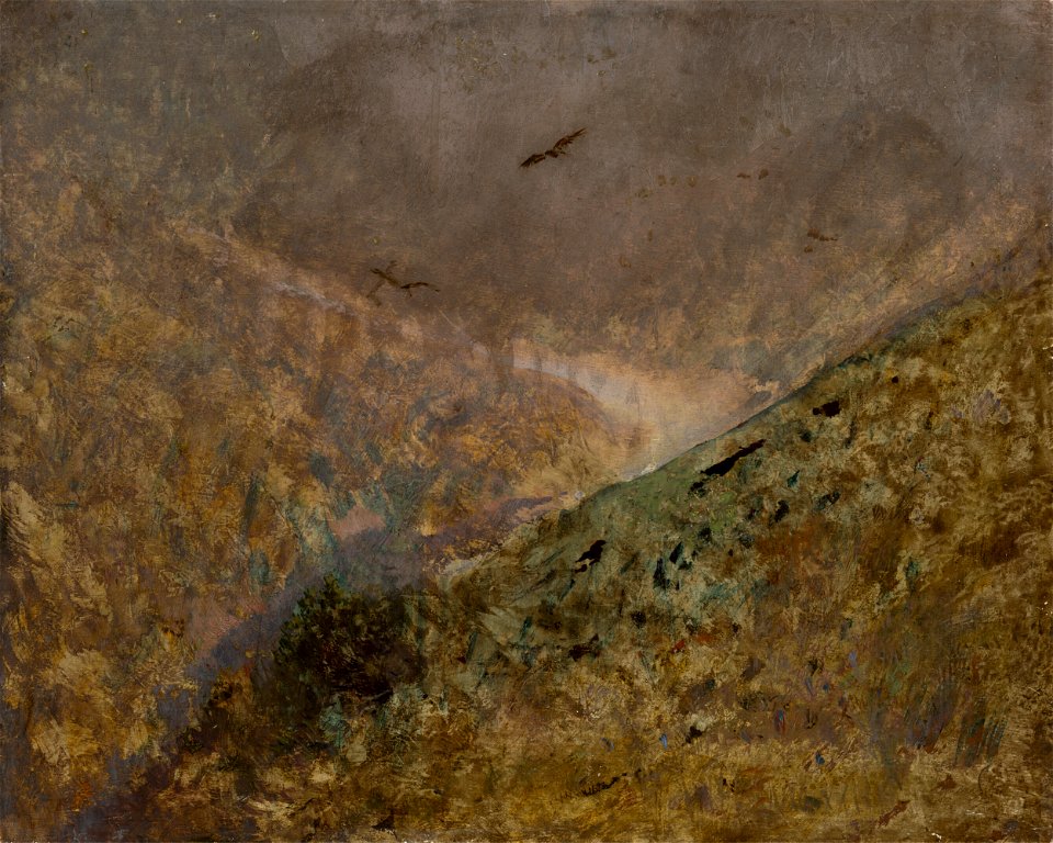 Ladislav Mednyánszky - Valley with Birds of Prey - O 2900 - Slovak National Gallery