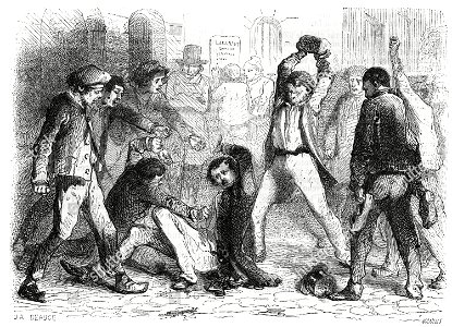 Lacenaire agressé par des co-détenus de La Force
