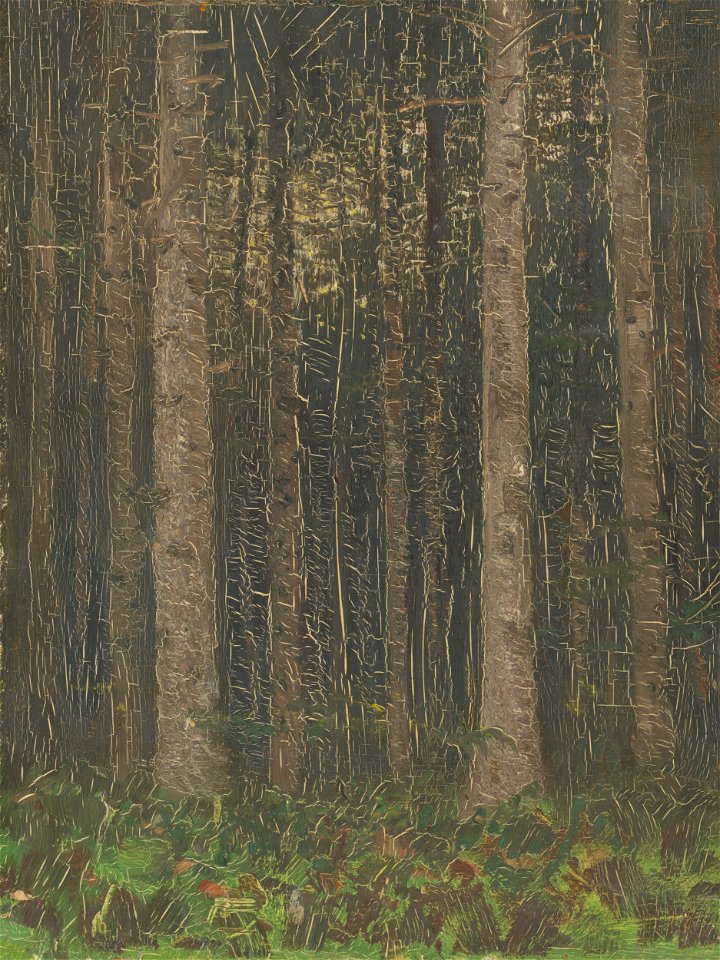 Ladislav Mednyánszky - Forest Interior - O 5028 - Slovak National Gallery