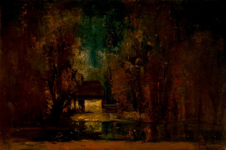 Ladislav Mednyánszky - Solitude in the Woods. Moon Night - O 1371 - Slovak National Gallery
