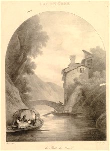 Lac de Côme - le pont de Nesso (BM 1886,1012.274)