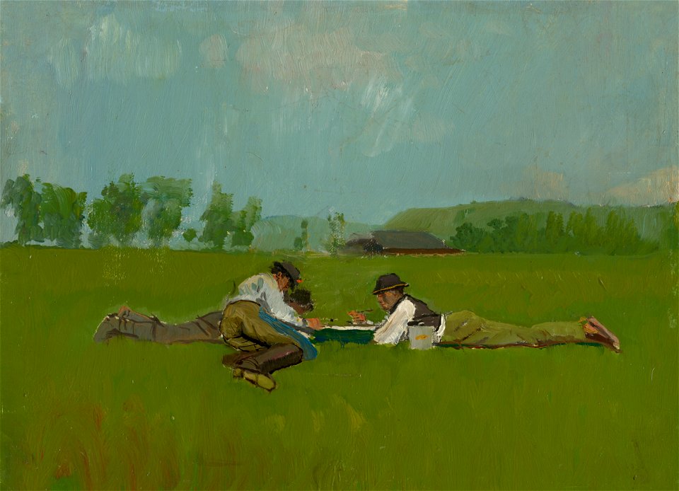 Ladislav Mednyánszky - Odpočívajúci parobci - O 2923 - Slovak National Gallery