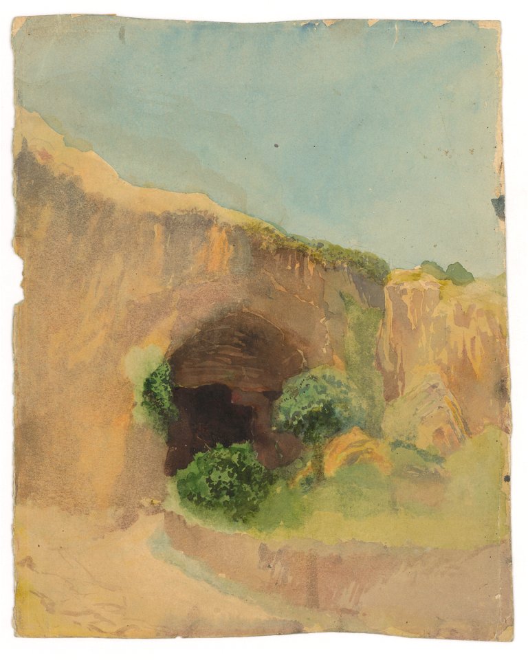 Ladislav Mednyánszky - Jaskyňa - K 4307-a,b - Slovak National Gallery