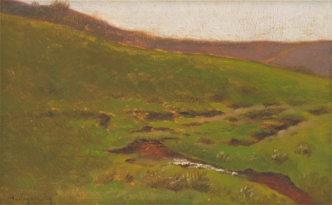 Ladislav Mednyánszky - Krajina s potokom - O 160 - Miloš Alexander Bazovský Gallery
