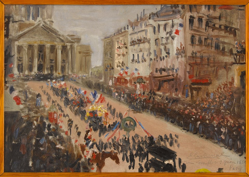 Lachenal, Edmond - Les funérailles de Victor Hugo, le cortège rue Soufflot - 770 - Maison de Victor Hugo