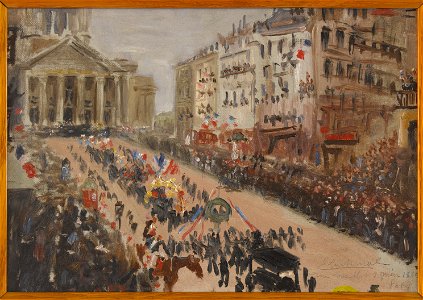 Lachenal, Edmond - Les funérailles de Victor Hugo, le cortège rue Soufflot - 770 - Maison de Victor Hugo