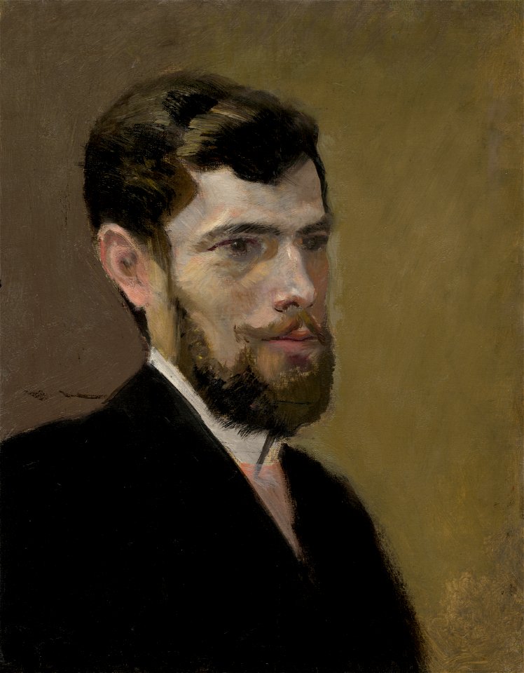 Ladislav Mednyánszky - Study of a Bearded Man in a Black Suit - O 5011 - Slovak National Gallery