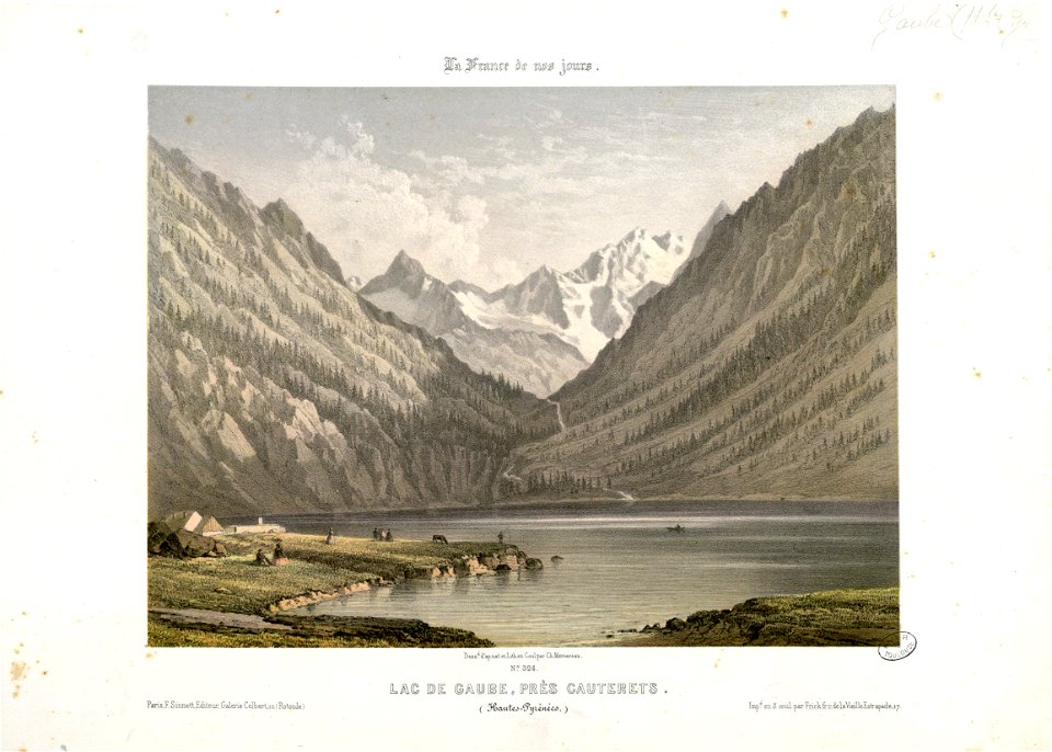 Lac de Gaube, près Cauterets (Hautes-Pyrénées) - Fonds Ancely - B315556101 A MERCEREAU 7 068