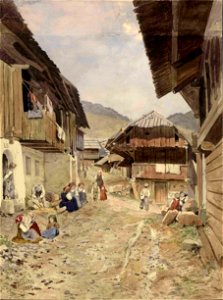 Ladislav Benesch - Podkoren-utrinek iz vaškega življenja