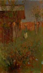 Ladislav Mednyánszky - Boy by the Beehouse - O 2777 - Slovak National Gallery