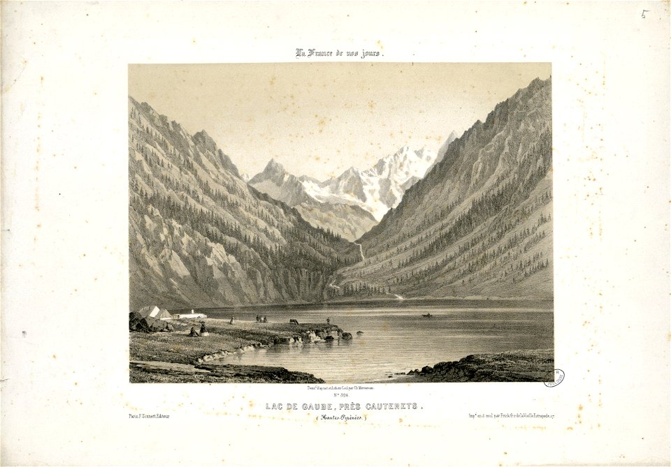 Lac de Gaube, près Cauterets (Hautes-Pyrénées) - Fonds Ancely - B315556101 A MERCEREAU 7 096