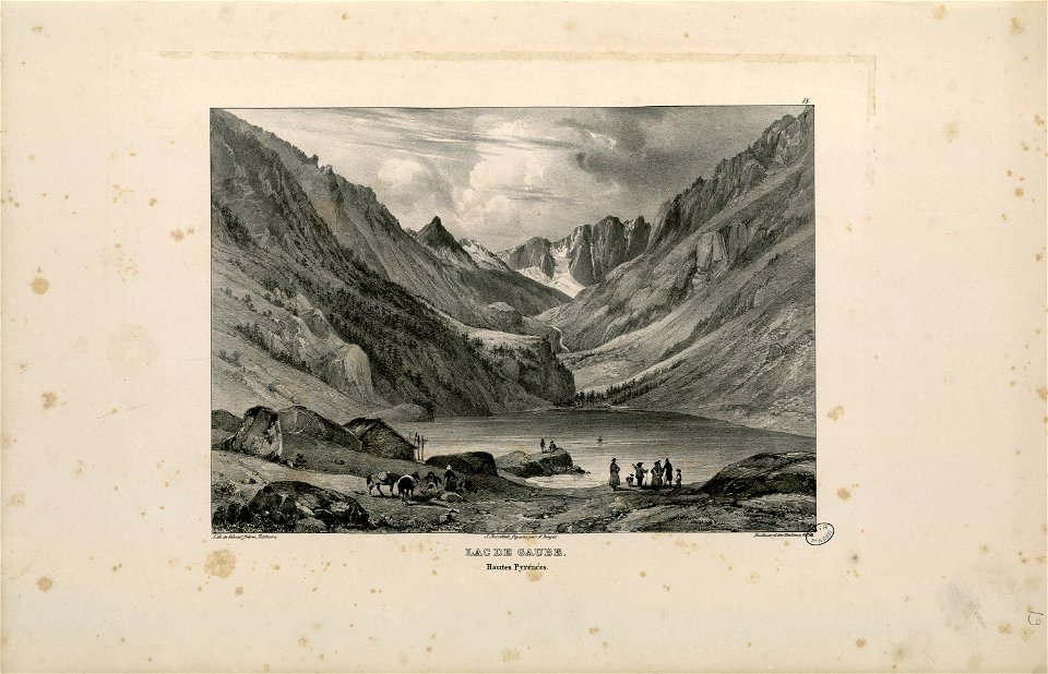 Lac de Gaube (Hautes Pyrénées) - Fonds Ancely - B315556101 A JACOTTET 1 022