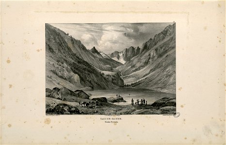 Lac de Gaube (Hautes Pyrénées) - Fonds Ancely - B315556101 A JACOTTET 1 022