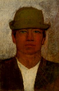 Ladislav Mednyánszky - Hlava paholka v zelenom klobúčiku - O 618 - Slovak National Gallery