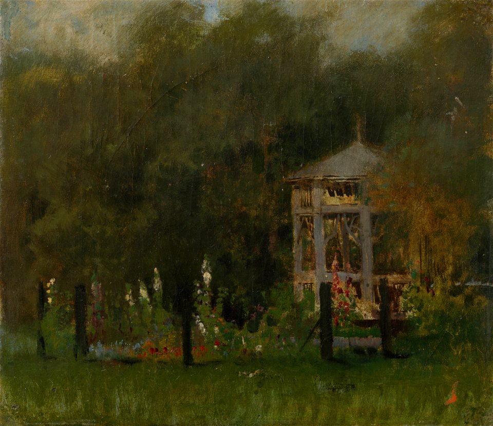 Ladislav Mednyánszky - Gazebo in the Park in Strážky. Forest Scenery - O 3269 - Slovak National Gallery
