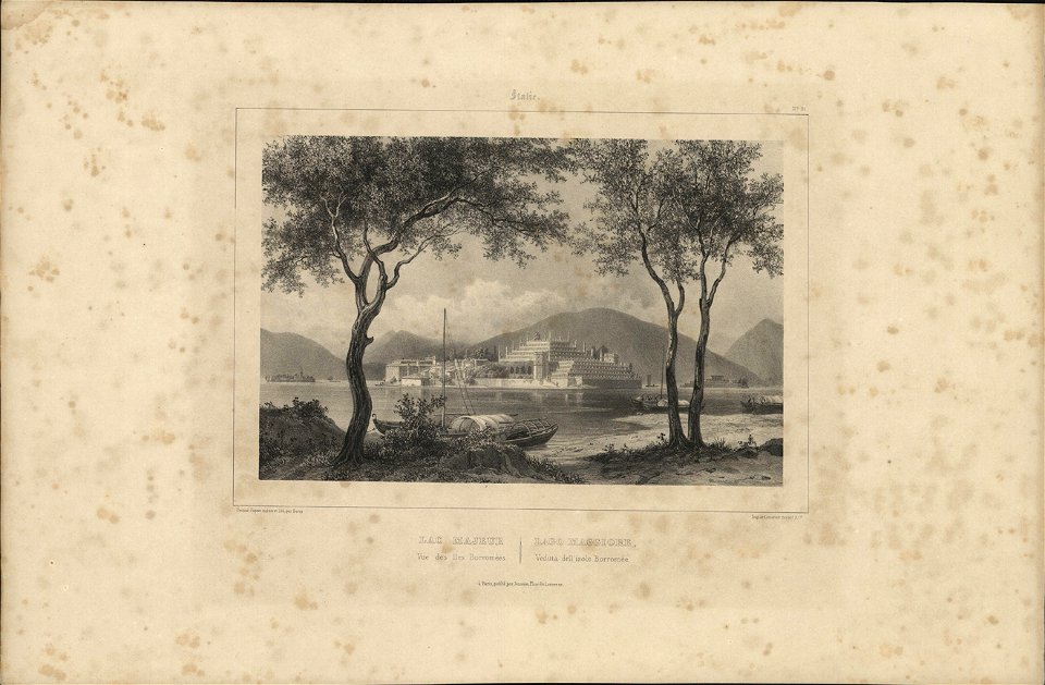 Lac Majeur Vue des Iles Borromées, objectnr A 57828
