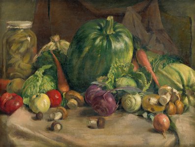 Ladislav Treskoň - Still Life with Vegetables - O 631 - Slovak National Gallery