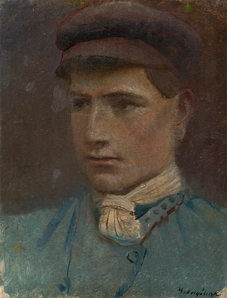Ladislav Mednyánszky - Mladý chlapec v šiltovke - O 6742 - Slovak National Gallery
