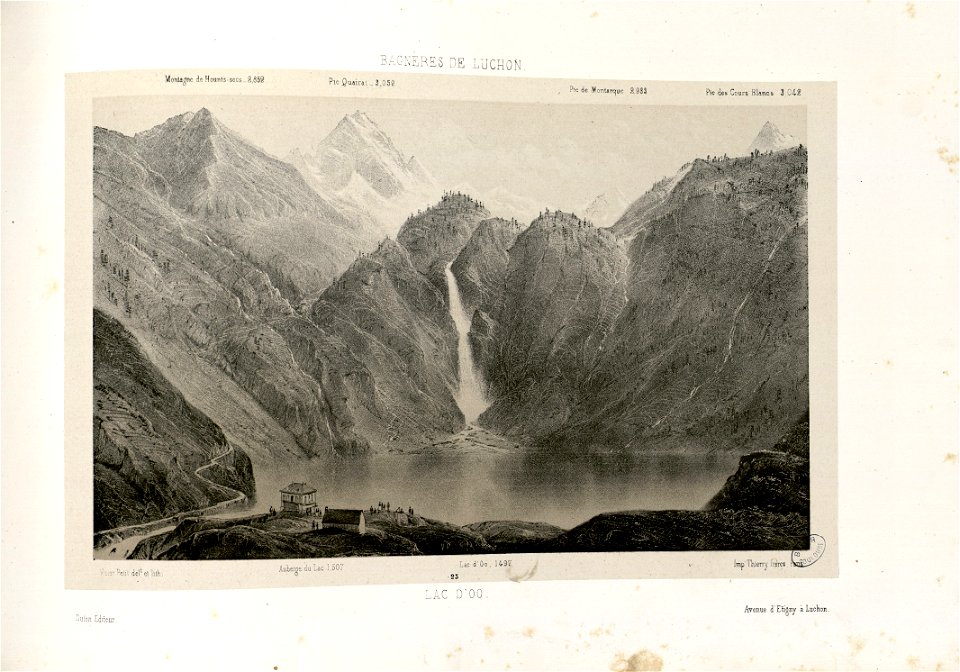 Lac d'Oo (i.e. Oô) - Fonds Ancely - B315556101 A PETIT 1 022
