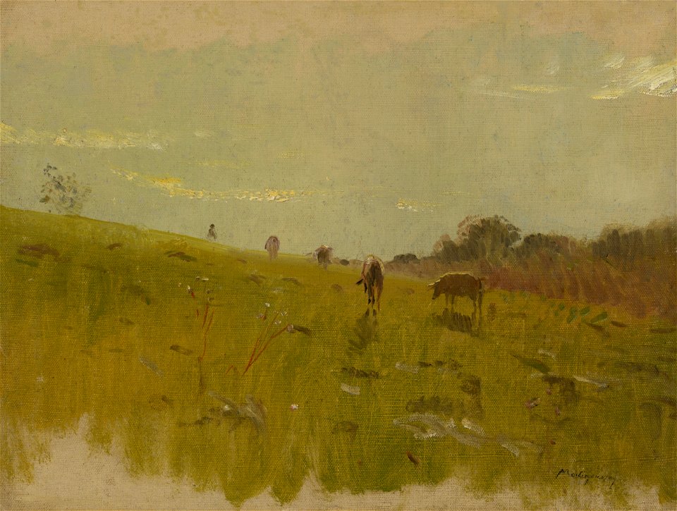 Ladislav Mednyánszky - To the Pasture - O 2135 - Slovak National Gallery