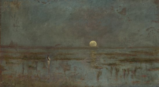 Ladislav Mednyánszky - Fisherman by the Moonrise - O 2503 - Slovak National Gallery