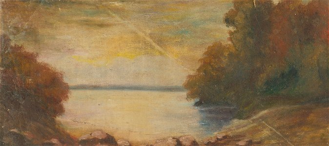 Ladislav Mednyánszky – pravdepodobne - Krajina s jazerom - O 6964 - Slovak National Gallery