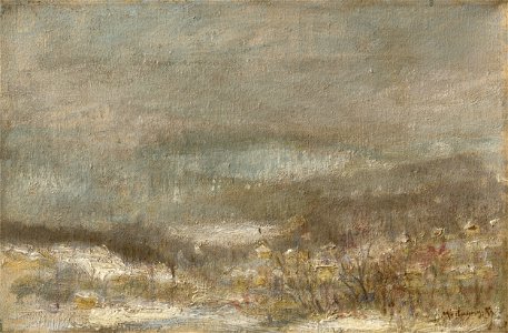 Ladislav Mednyánszky - Winter Bleak Landscape - O 2440 - Slovak National Gallery