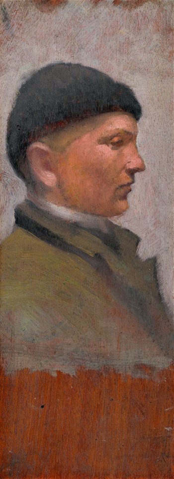 Ladislav Mednyánszky - Muž z profilu - O 6755 - Slovak National Gallery