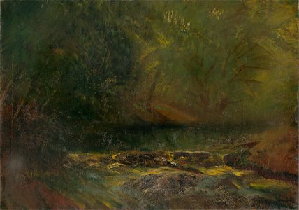 Ladislav Mednyánszky - Forest Interior with a Brook - O 5666 - Slovak National Gallery