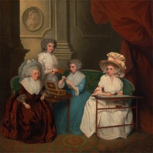 Lady Jane Mathew and Her Daughters - Google Art Project. Free illustration for personal and commercial use.