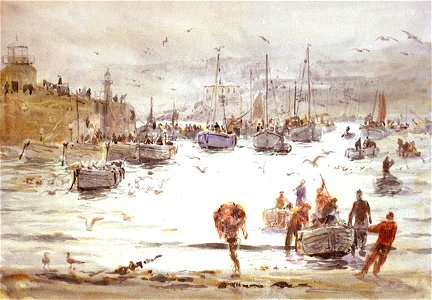 Landing Fish at St Ives RMG PW1989