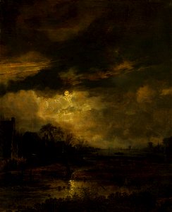 Landscape at Sunset by Aert van der Neer Mauritshuis 682