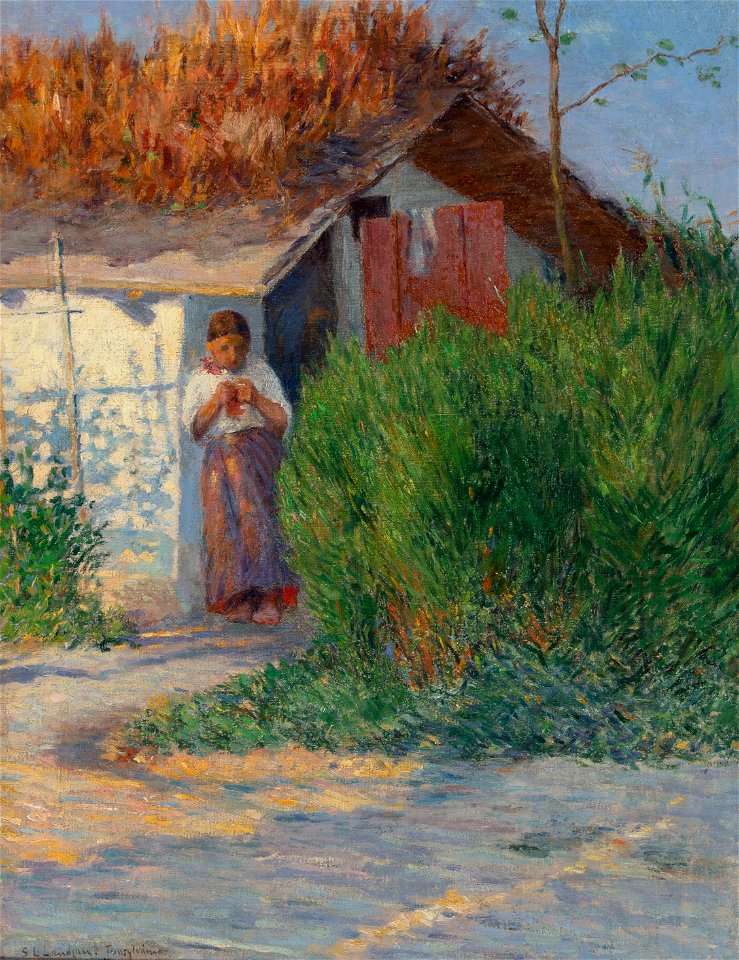 Peasant Girl, Transylvania by Sandor Leopold Landeau, 1894