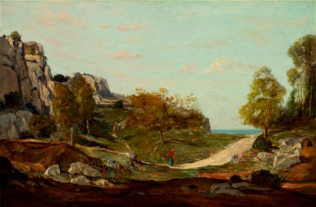 Landscape at Saint-André, Near Marseilles, by Paul Guigou, Cleveland Museum of Art, 1980.265