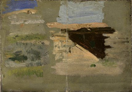 Landscape sketch for Cowboys in the Bad Lands G228 side B