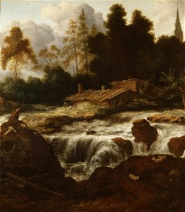 Landscape with a Waterfall (Allaert van Everdingen) - Nationalmuseum - 19147