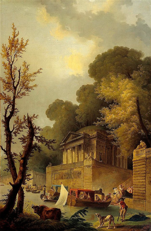 Landscape with Classical Temple by Hubert Robert Rijksdienst voor het Cultureel Erfgoed NK1432