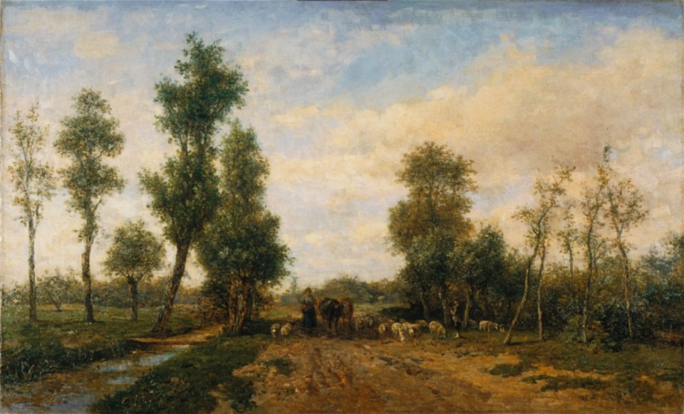 Landscape with Sandy Road by Simon van den Berg Mauritshuis 1104