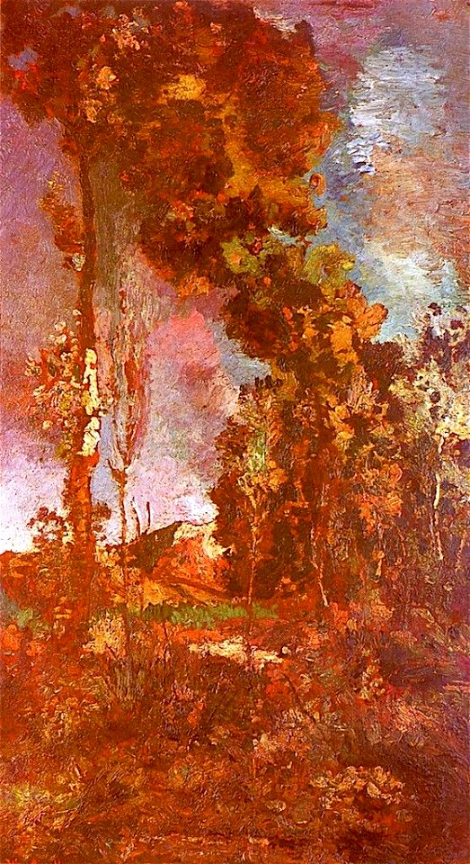 Landscape-Banks-of-the-Arc-Adolphe-Joseph-Thomas-Monticelli-Oil-Painting