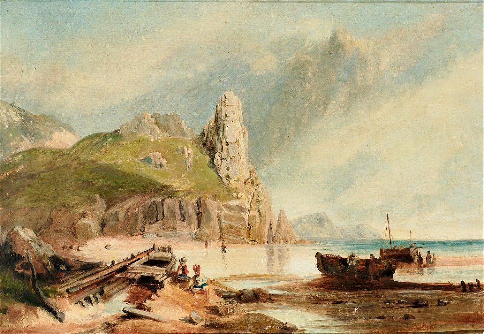 Landschaft am Genfer See 19 Jh