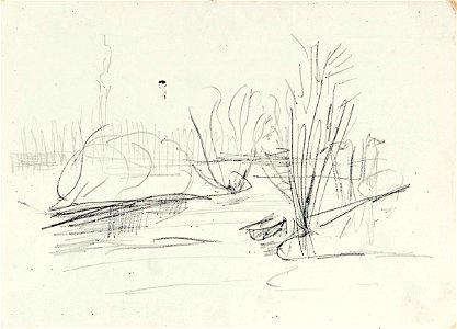 Landscape with Water and Pollard Willows by Theo van Doesburg Centraal Museum AB4279