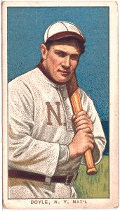 Larry Doyle, New York Giants, baseball card portrait LCCN2008676483