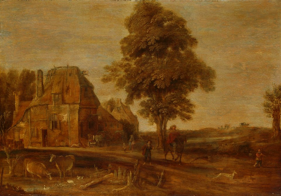Landschap met pleisterplaats Rijksmuseum SK-A-1948