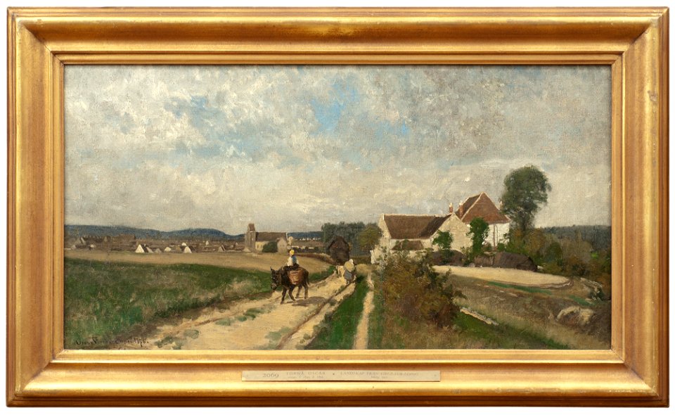 Landscape near Grez-sur-Loing (Oscar Törnå) - Nationalmuseum - 19129