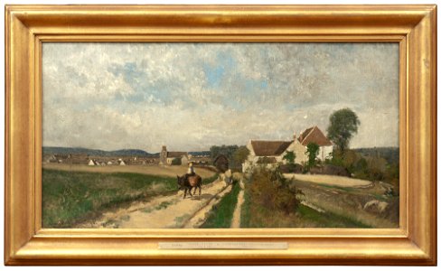 Landscape near Grez-sur-Loing (Oscar Törnå) - Nationalmuseum - 19129