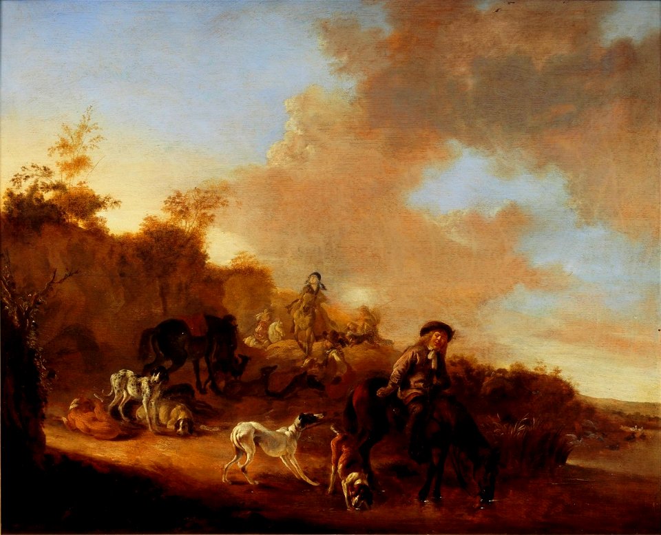Landschap met ruiters en honden Centraal Museum 2305