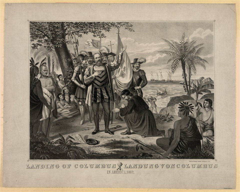 Landing of Columbus... in America, 1492 LCCN2003679786